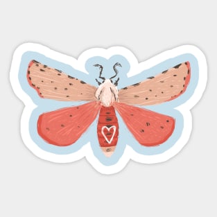 Moth Love Sticker